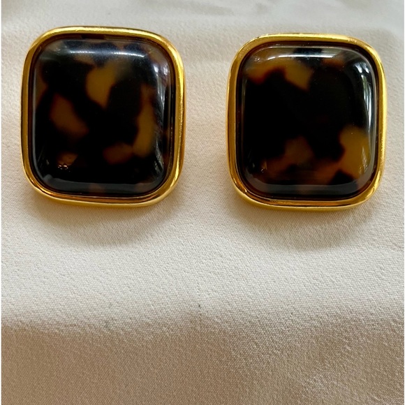 Jose and Maria Barrera Jewelry - Jose and Maria Barrera Tortoise Shell Earrings